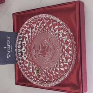 Waterford Crystal 1990 Christmas Plate